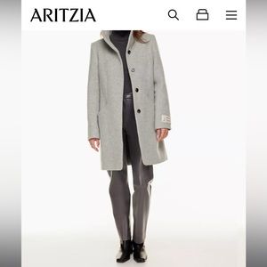 Wilfred Cocoon coat - grey